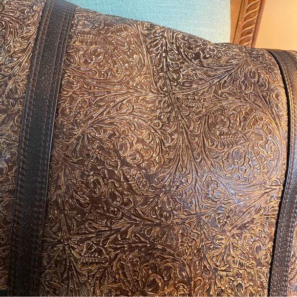 Elegant Leather Accent Pillows - Picture 3 of 10